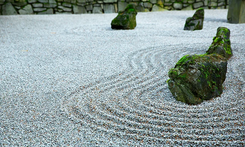 jardín zen de arena